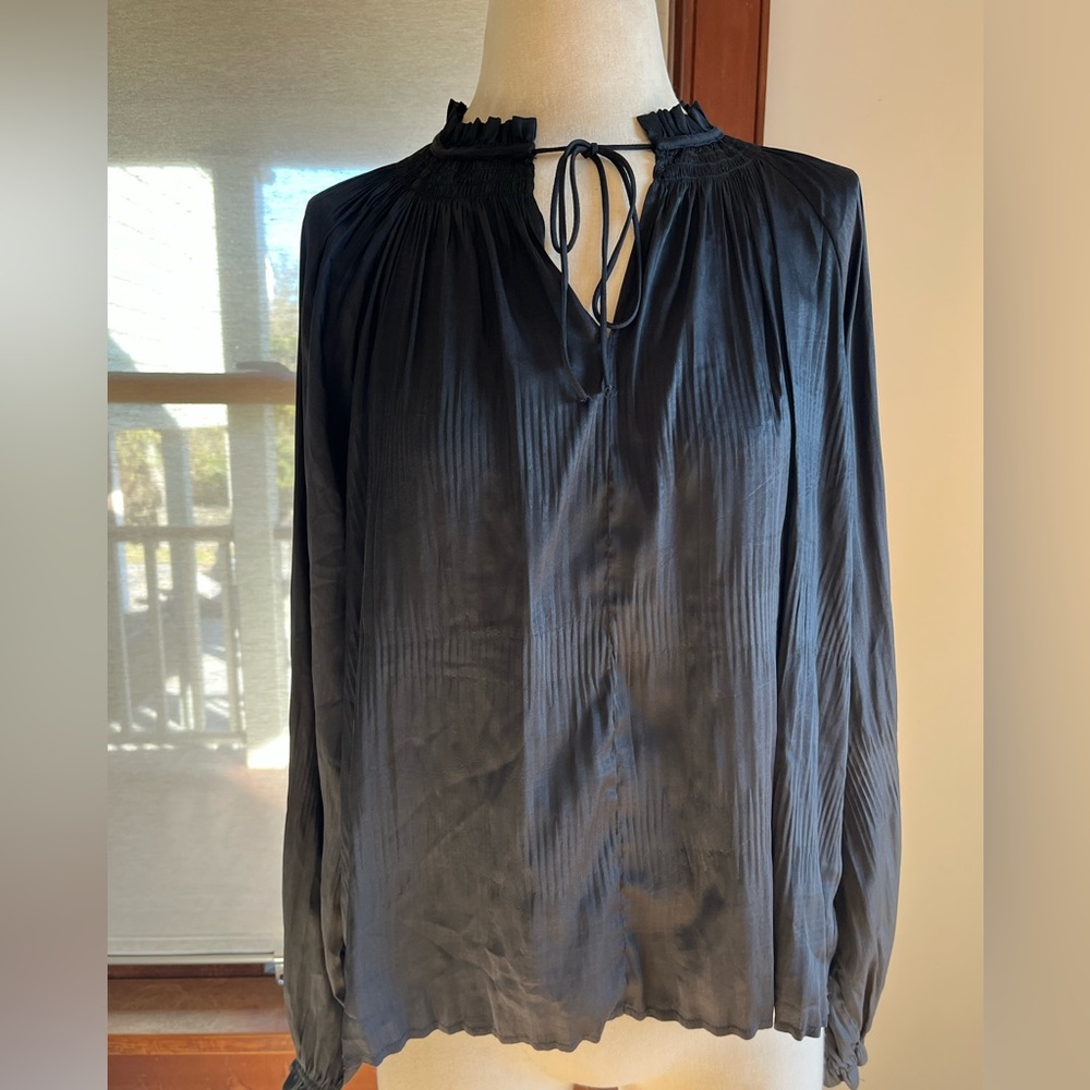 Bohme Black Pleated Blouse